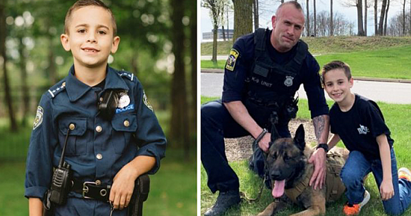 9-Year-Old Boy Raises More Than $90,000 To Buy Bulletfproof Vests For Police Dogs