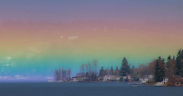 Incredible 'Horizontal Rainbow' Captured In Photo Of Perfect Moment