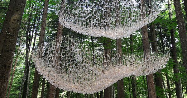 Rainwater Collecting Installation By John Grade Dazzles Like An Outdoor Chandelier