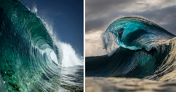 Photographer Spends Hours In Open Waters To Capture Exquisite Moments of Glass-Like Waves