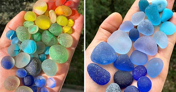 The Ocean Has Polished Our Broken Glass And Turned Into Treasure