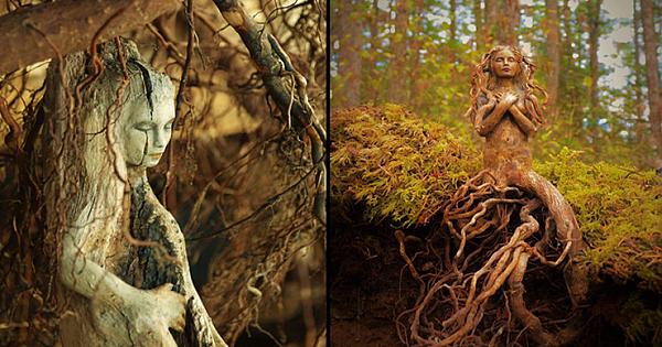 Artist Transforms Driftwood Into Fantastical Sculptures That Look Like Spirits Of Nature