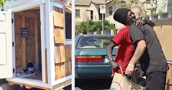Man Builds Tiny House for Homeless Woman Sleeping in the Dirt (Video & Pictures)