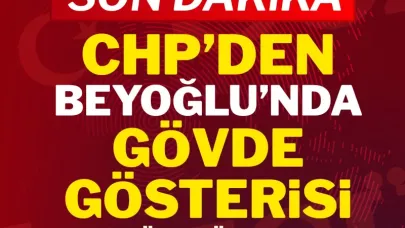 Tüm engellemelere rağmen CHP gövde gösterisi yaptı !