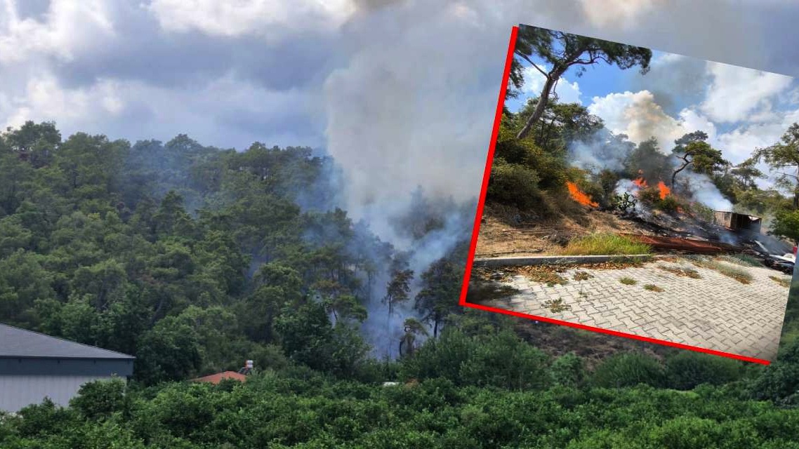 Antalya'da korkutan orman yangını !