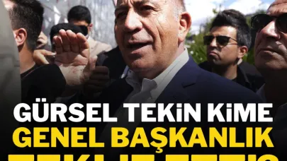Gürsel Tekin O İsme Genel başkanlık teklifi etmiş !