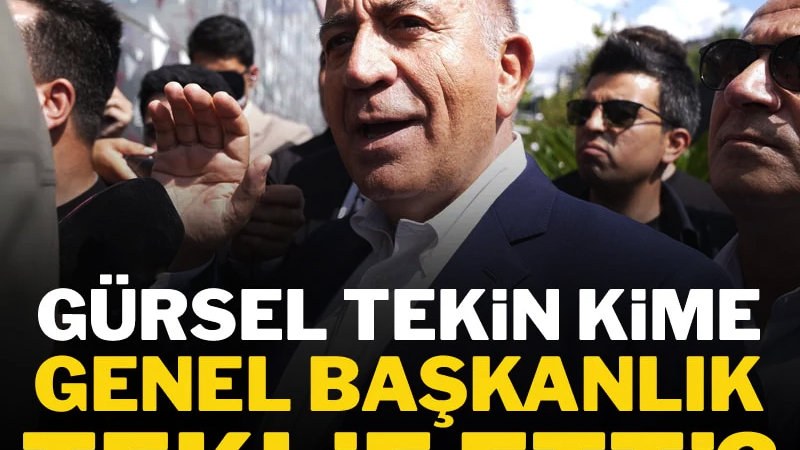 Gürsel Tekin O İsme Genel başkanlık teklifi etmiş !