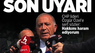 Gürsel Tekin'den ÖZGÜR ÖZEL'e : Hakkımı Helal Etmiyorum