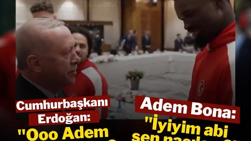 Cumhurbaşkanı Erdoğan ile Milli oyuncu arasında ilginç diyalog