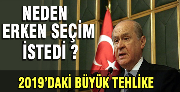 İşte Devlet Bahçeli'nin Aniden Erken Seçim İstemesinin Asıl nedeni!