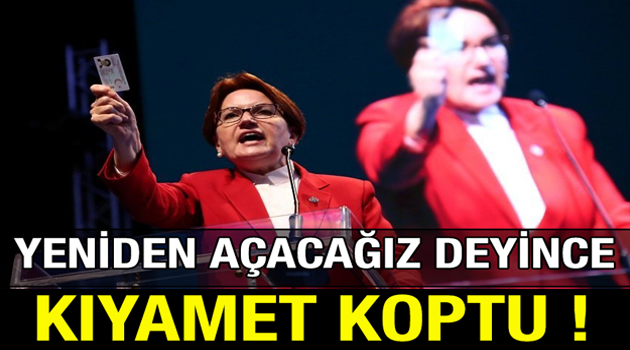 AKŞENER YENİDEN AÇACAĞIZ DEDİ ..! KIYAMET KOPTU !