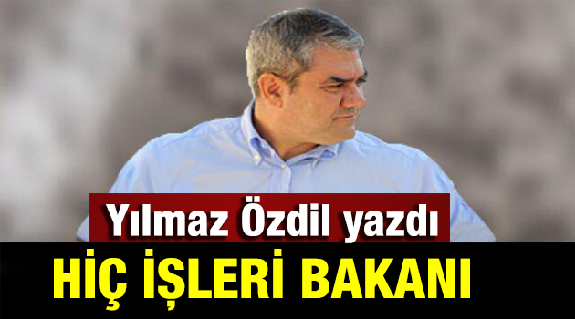 Yılmaz Özdil Süleyman Soylu'yu kızdıracak bir yazı yazmış...''HİÇ İŞLERİ BAKANI''