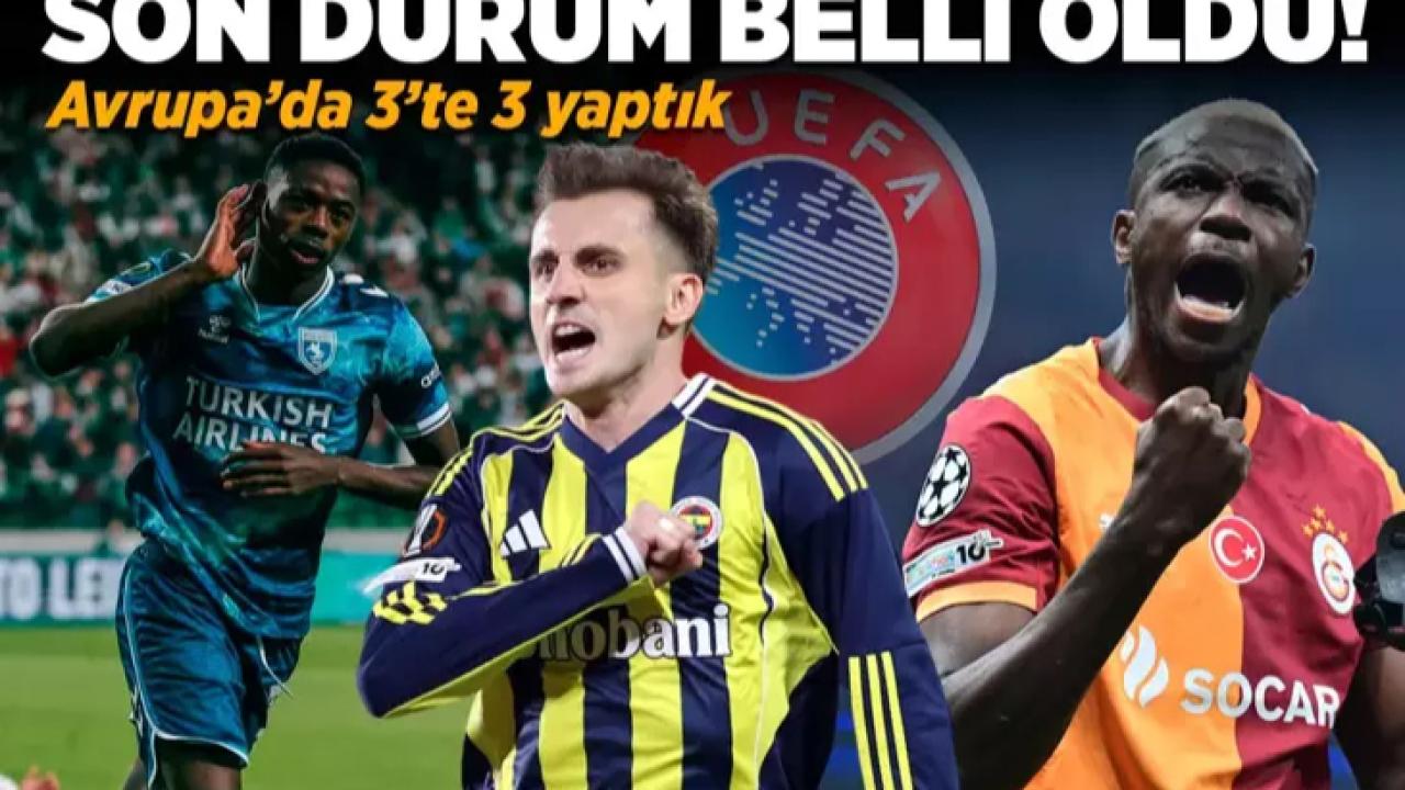 Avrupada 3te 3 yaptık.