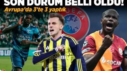 Avrupada 3te 3 yaptık.