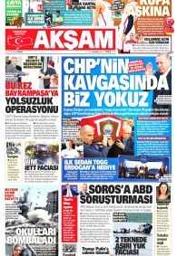 AKŞAM Gazete Manşeti