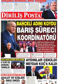 Diriliş Postası Gazetesi Gazete Manşeti