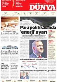 Dünya Gazetesi Gazete Manşeti