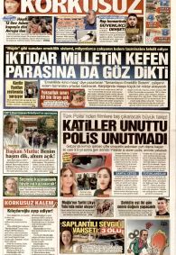 KORKUSUZ Gazete Manşeti
