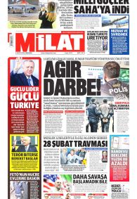 Milat Gazetesi Gazete Manşeti