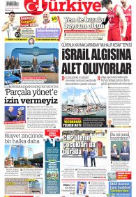TÜRKİYE GAZETESİ Gazete Manşeti