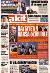 YENİ AKİT Gazete Manşeti