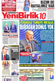 YENİBİRLİK Gazete Manşeti